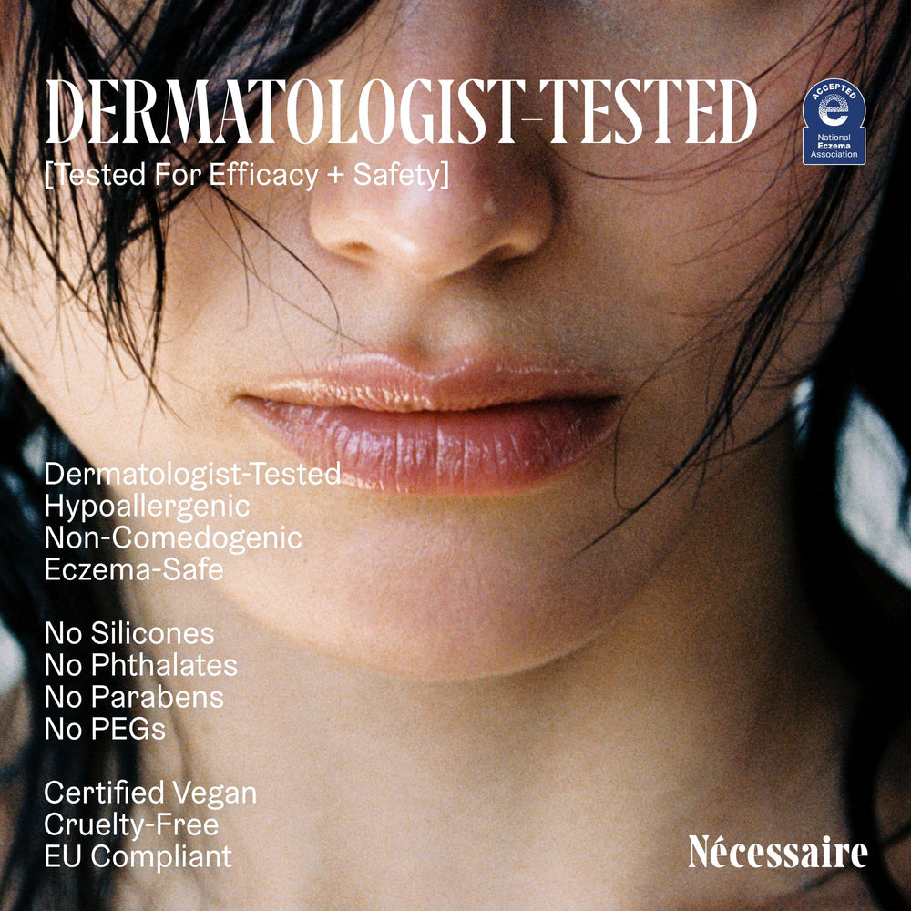 Nécessaire baume à lèvres, application douce sur les lèvres sensibles.