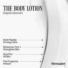 Aroma cítrico con notas de ciprés y cedro atlas en Nécessaire Loción Corporal