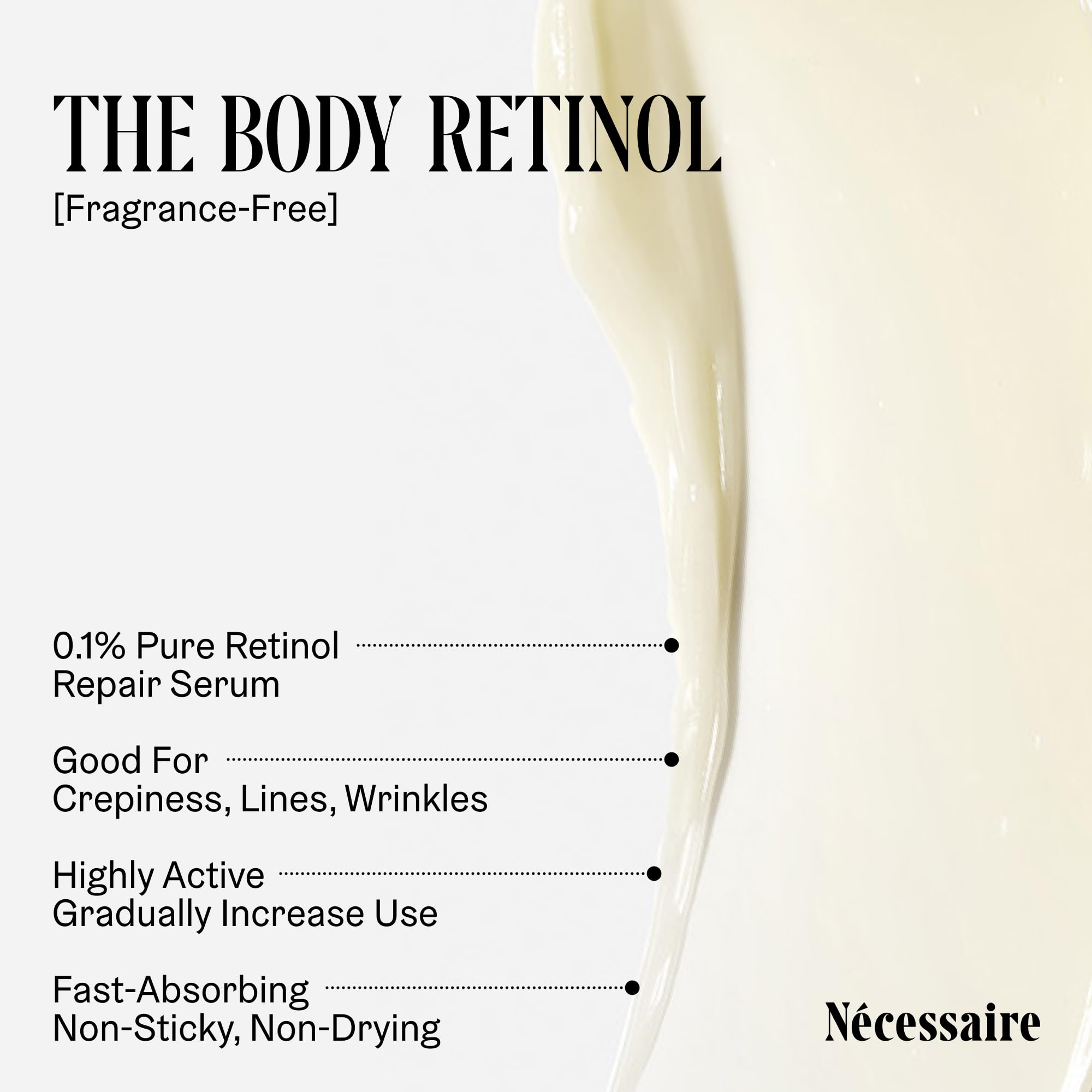 Envase de Nécessaire con retinol encapsulado 0,1% visible