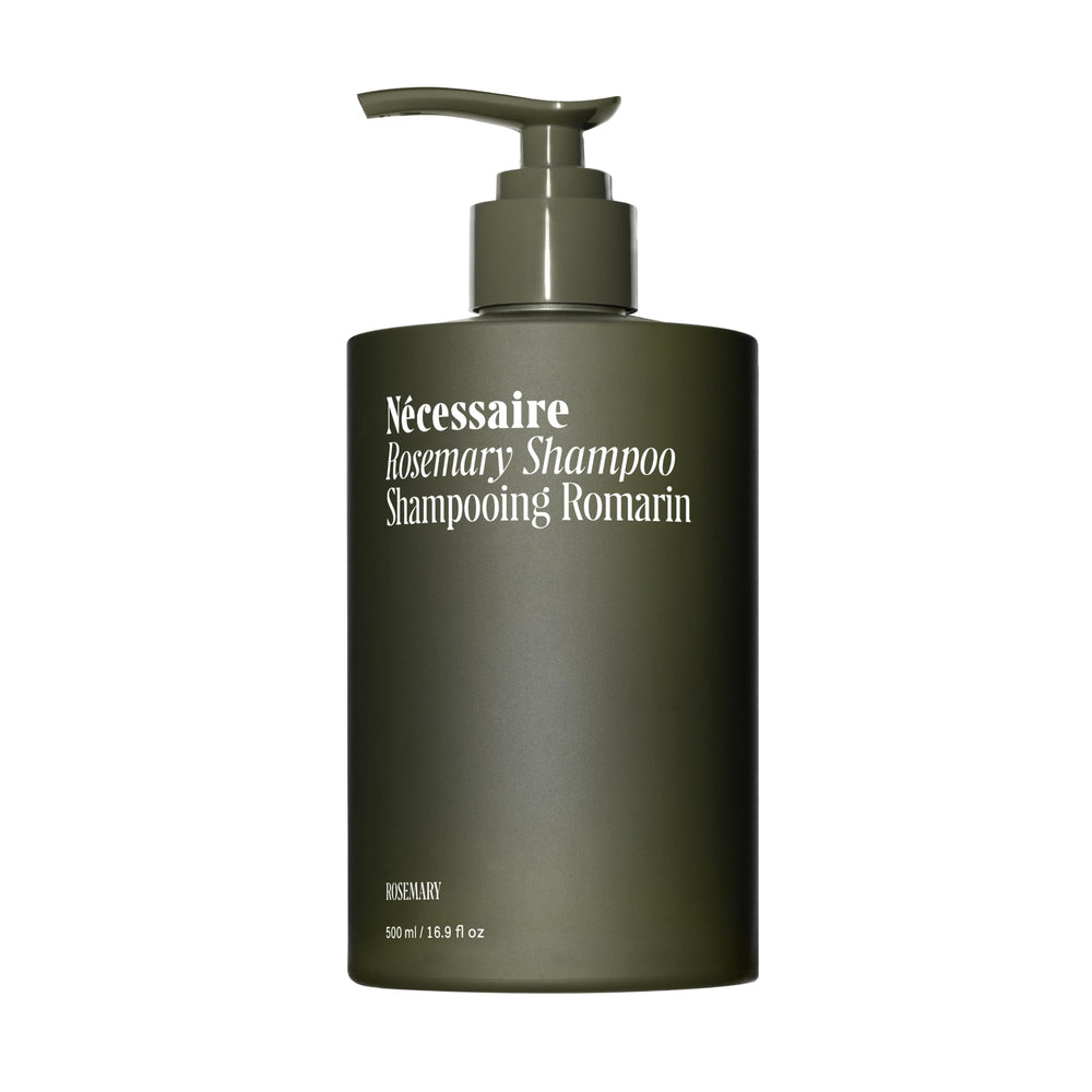Nécessaire Rosemary Shampoo, botella con dispensador, cuidado diario suave para el cabello.