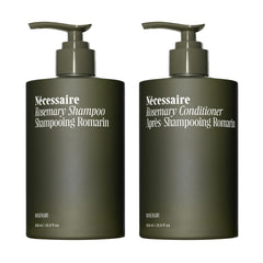 Nécessaire Rosemary Shampoo botella visible con fragancia herbal para uso diario