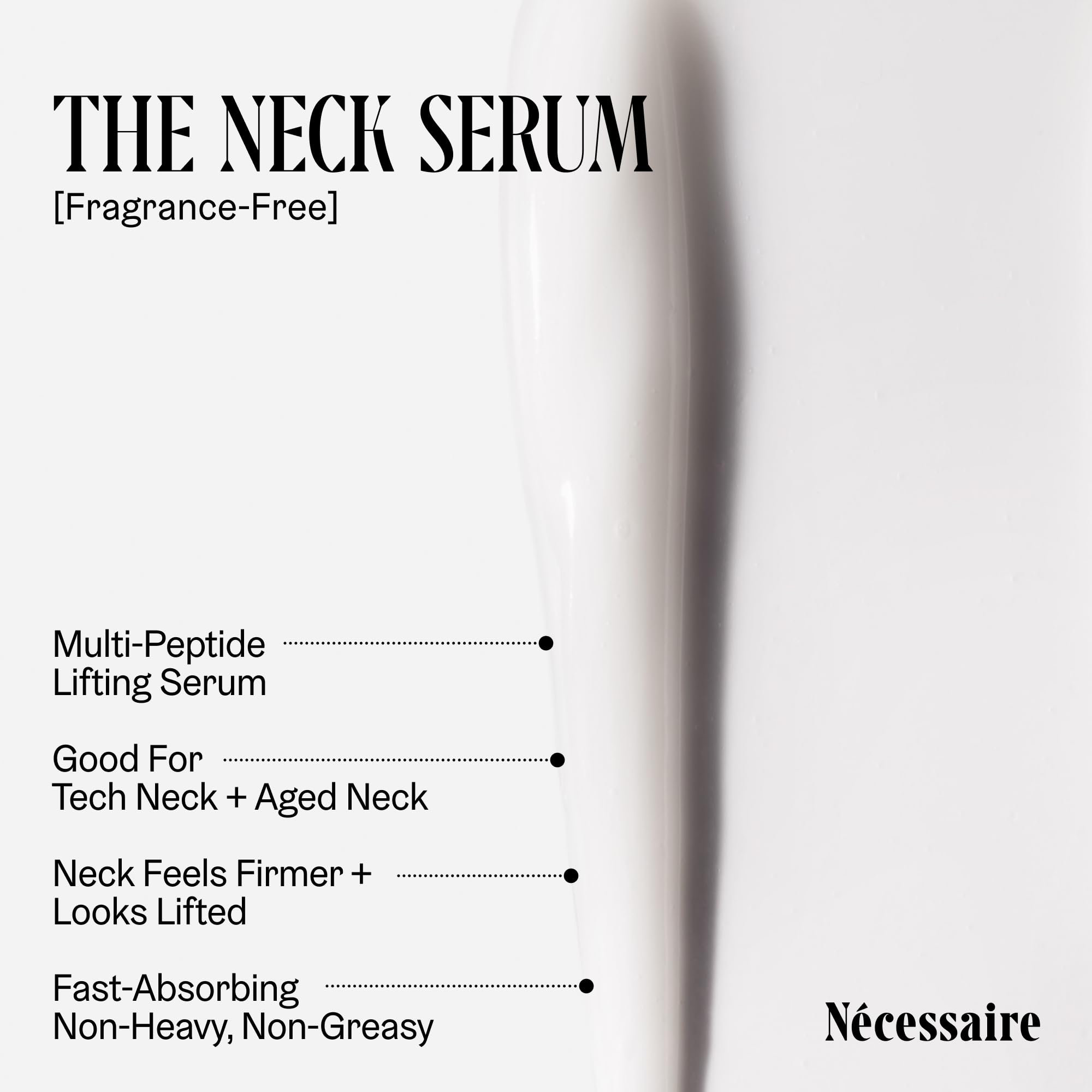 Nécessaire Suero de Cuello con niacinamida para reforzar la barrera.