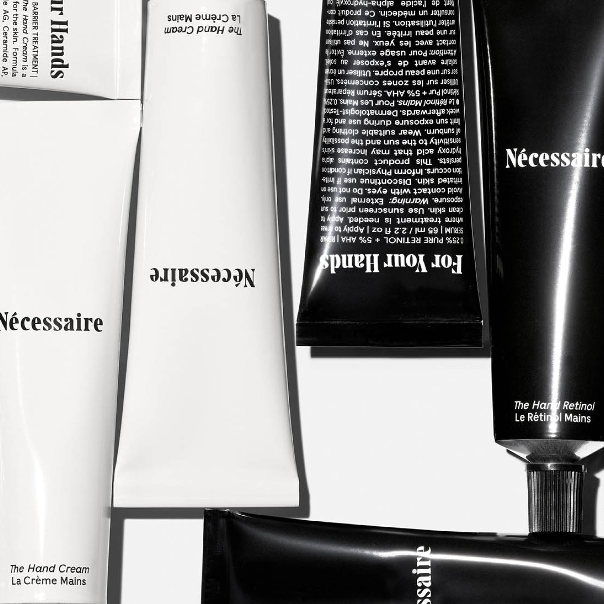 Serum en bálsamo para manos, reparación suave nocturna.