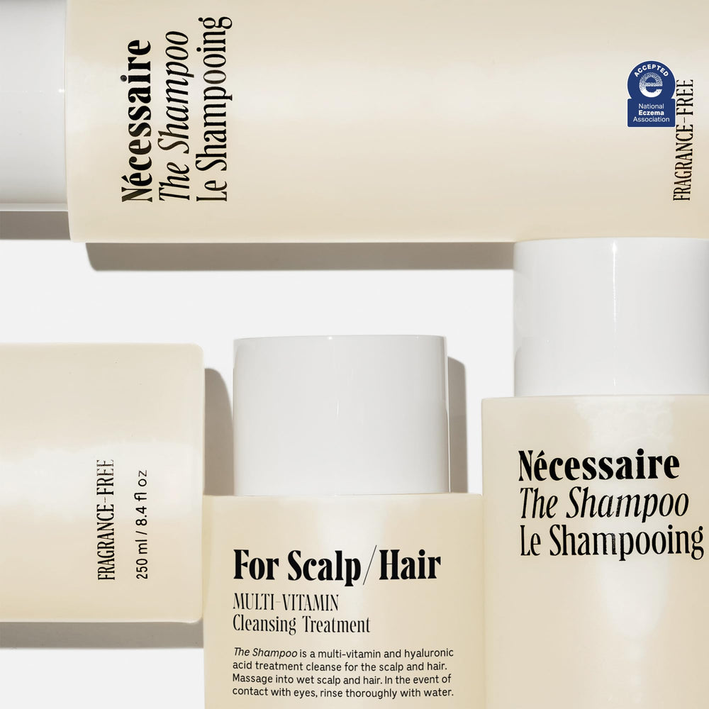 Nécessaire Shampoo Sin Fragancia, experiencia neutral para cuero cabelludo y cabello sensible.