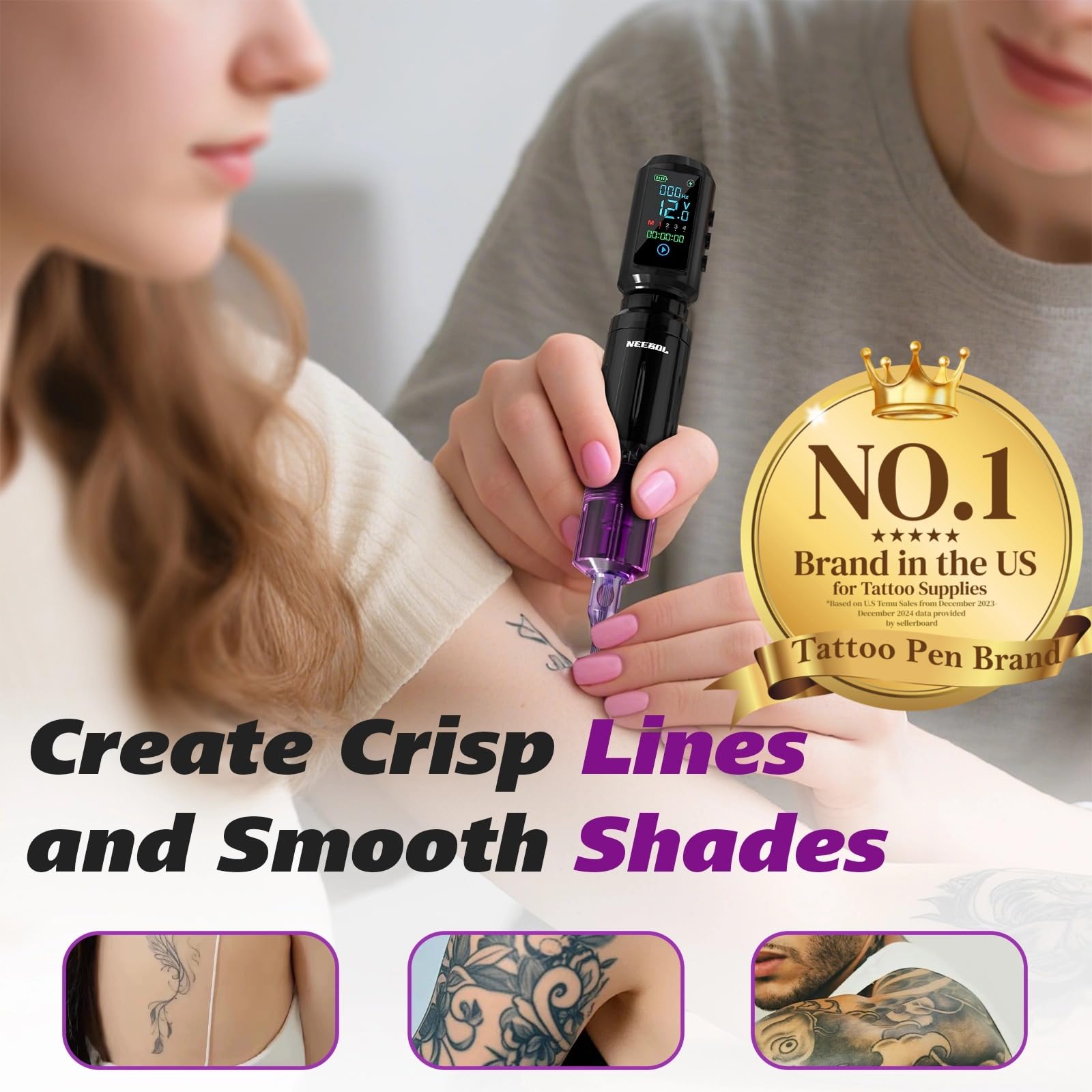 Accesorios Neebol para principiantes: conjunto completo para empezar a tatuar.