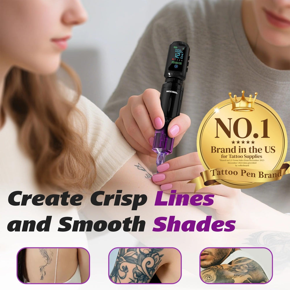 Accesorios Neebol para principiantes: conjunto completo para empezar a tatuar.