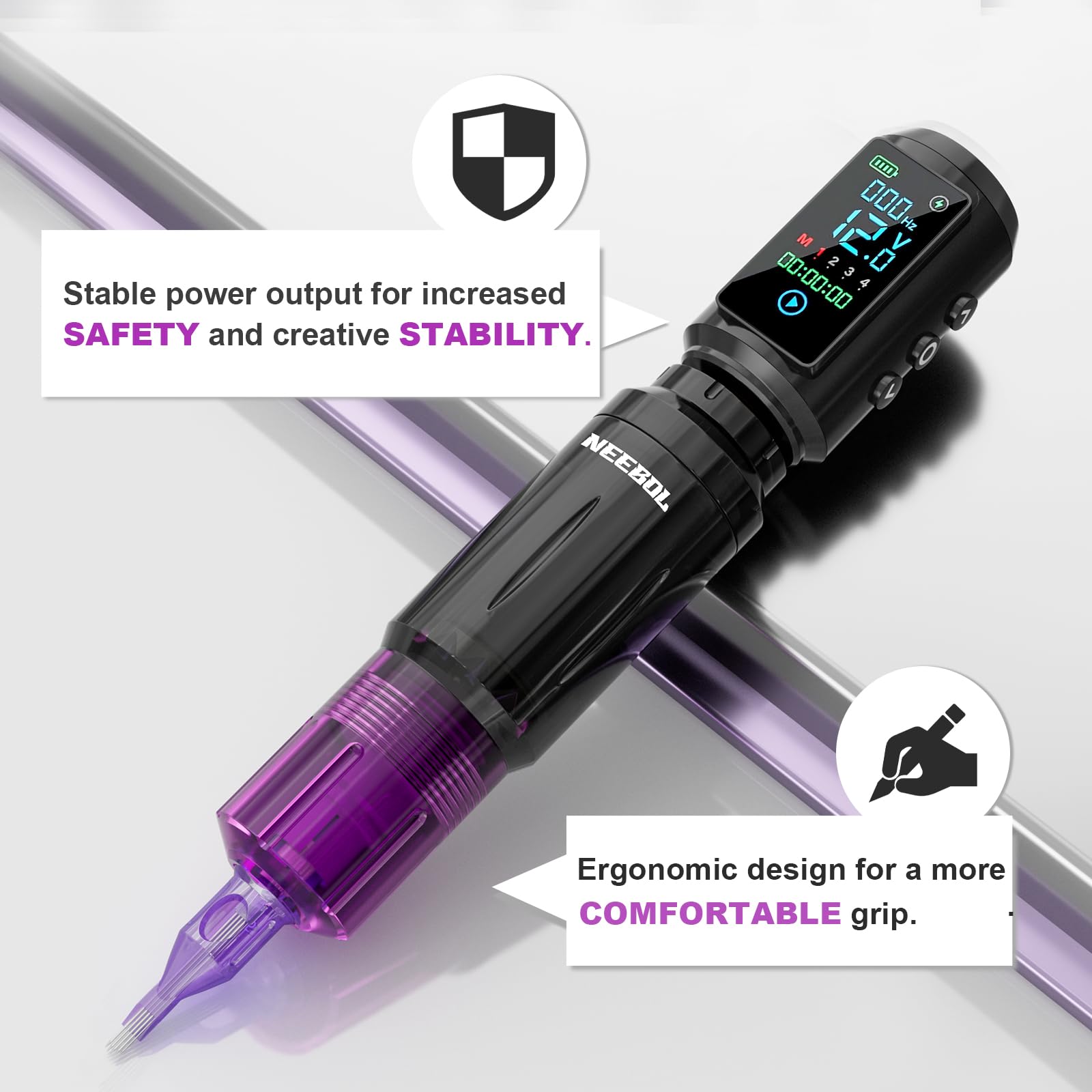 Agujas cartridge esterilizadas Neebol para trazos precisos y seguros