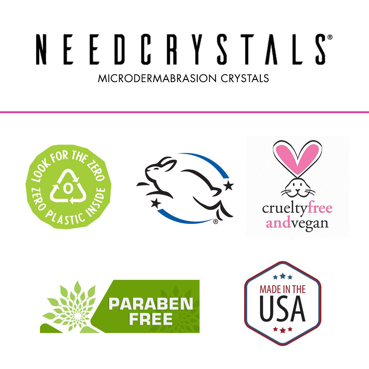 NeedCrystals crystal palm application captures gentle manual exfoliation