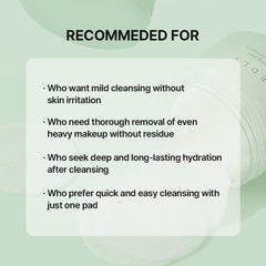 NEEDLY cuidado de barrera con panthenol, paño suave que minimiza fricción.