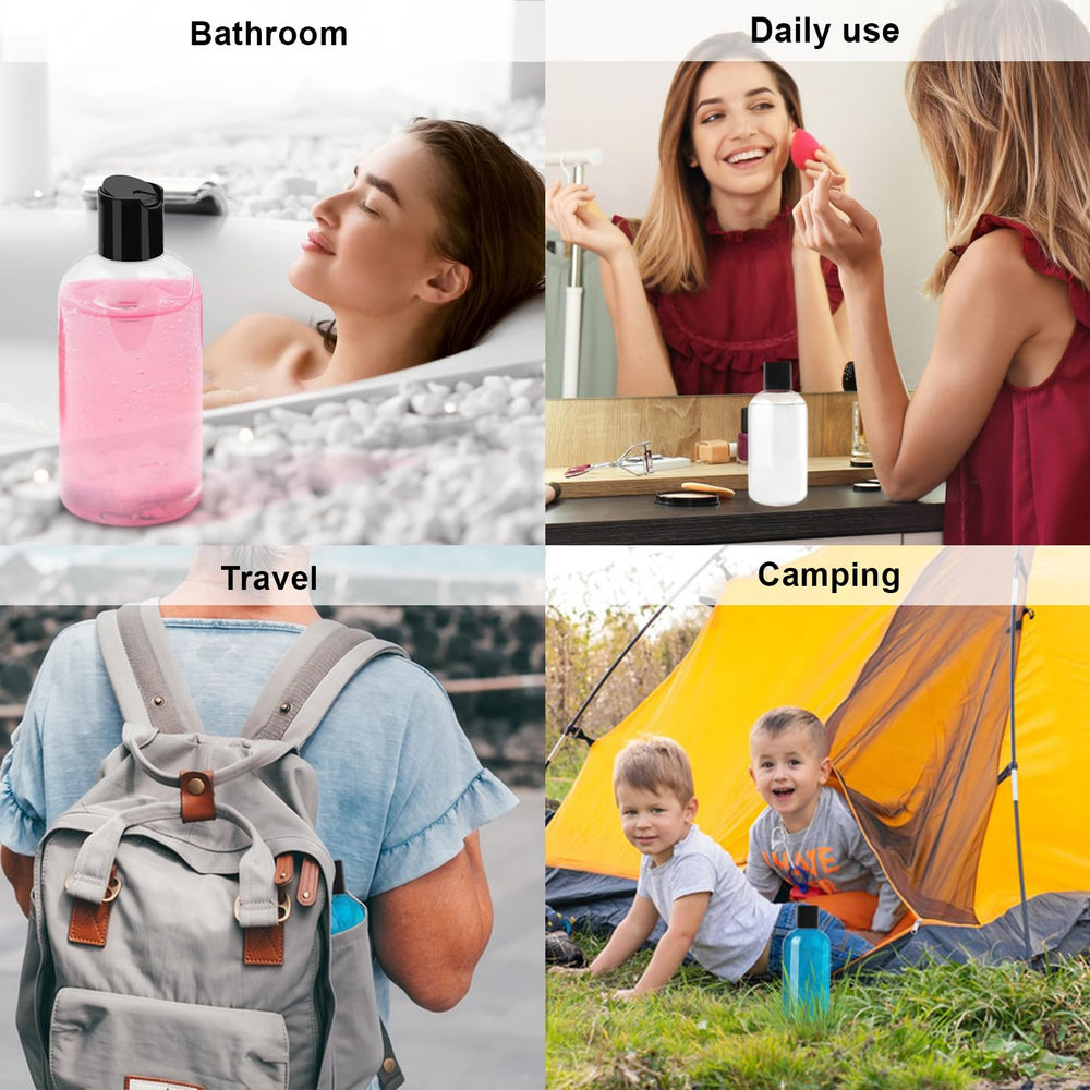 Neendohome botella vacía para viajes, duo de botellas seguro para líquidos