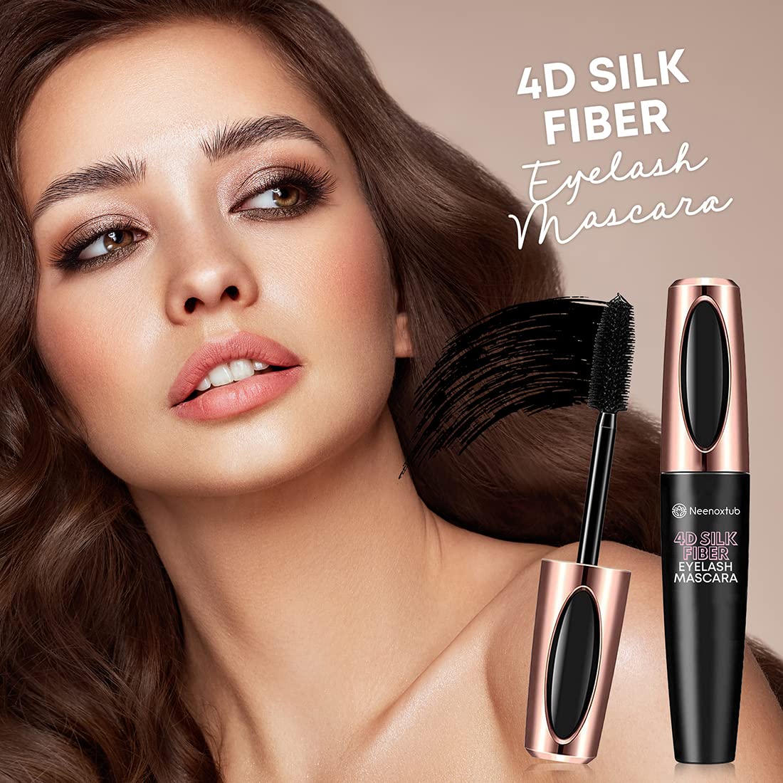 Paquete doble de Neenoxtub Mascara 4D para reposición y uso compartido.