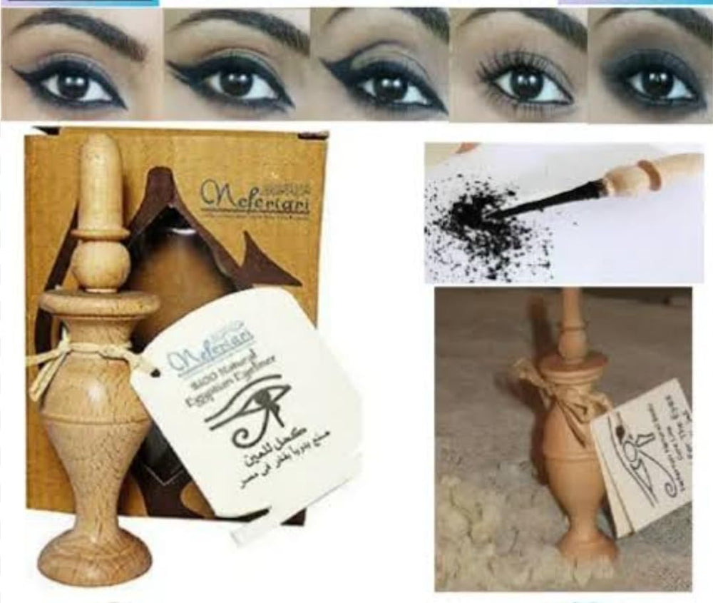 Delineador Nefertari en polvo con diseño faraón para look inspirado
