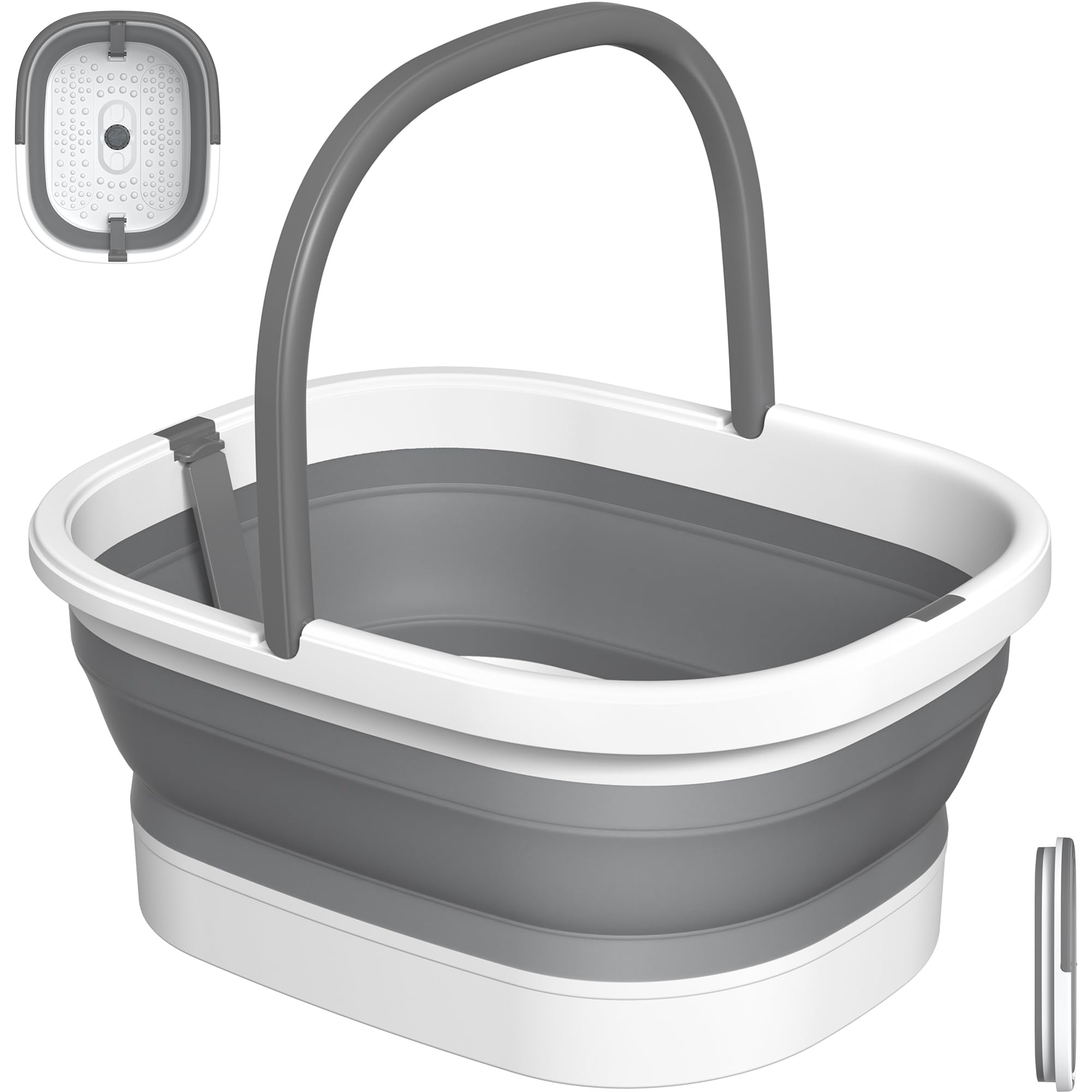 Nekteck cubo-remojo-pies-plegable para spa en casa
