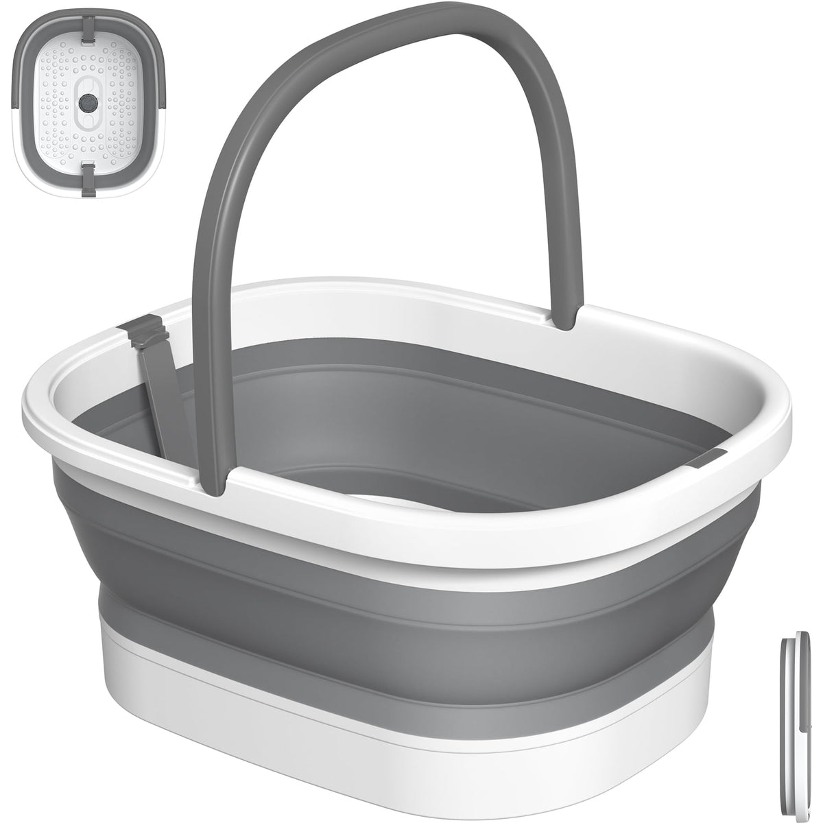 Nekteck cubo-remojo-pies-plegable para spa en casa
