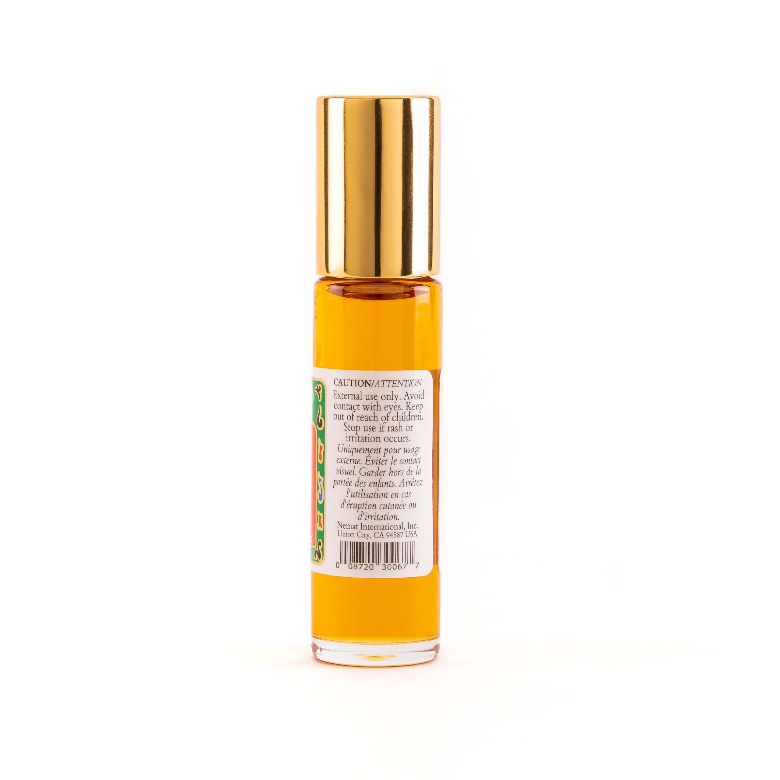 Nemat International Almizcle Ámbar Perfume Rodante: aplicación en puntos de pulso para aroma duradero.