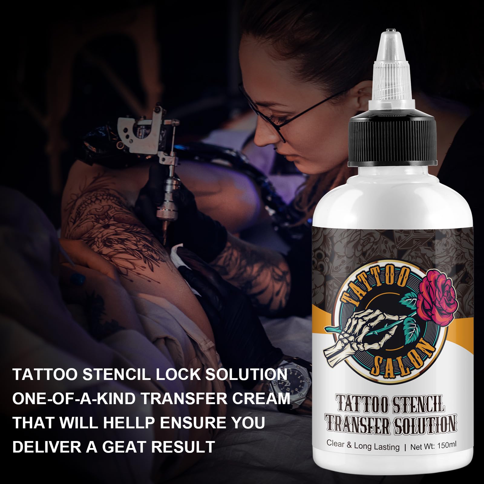 NenMaoKeNu solución aplicación tatuaje, base estable para plantillas