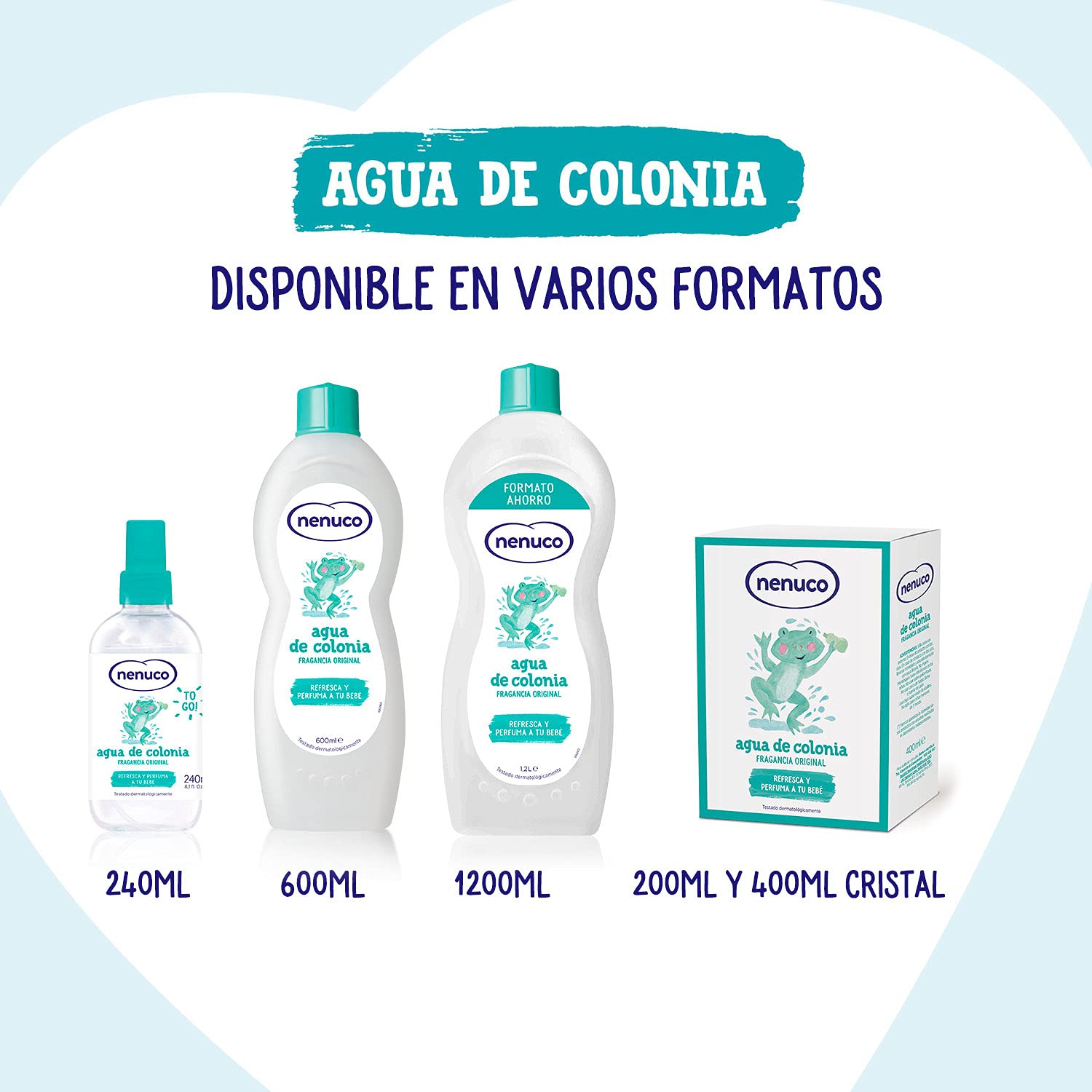 Nenuco Agua de Colonia, uso diario ideal para empezar el día.