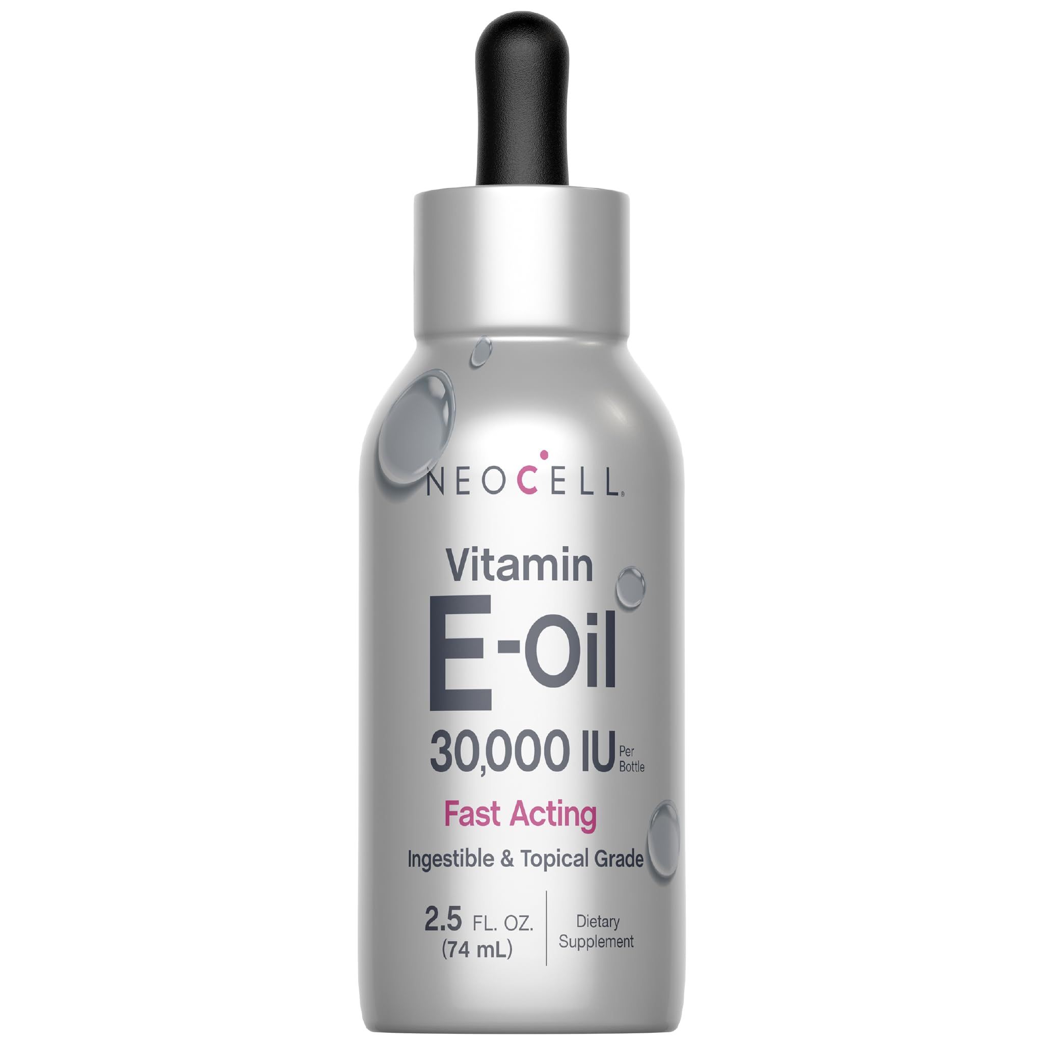 Neocell Vitamina E Aceite: botella de alta potencia para cuidado de la piel.