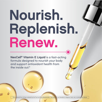 Neocell Vitamina E Aceite: textura dorada y rápida absorción.