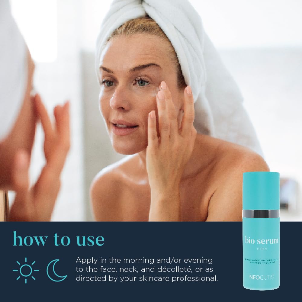 NEOCUTIS Bio Serum Firm: logotipo visible inspira confianza.