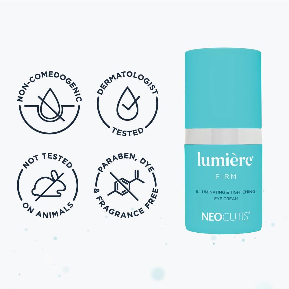 NEOCUTIS Lumière Firm – Utilisation matin et soir pour un soin précis autour des yeux.
