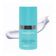 NEOCUTIS Lumière Firm Riche, crema de ojos, textura sedosa e hidratación suave.