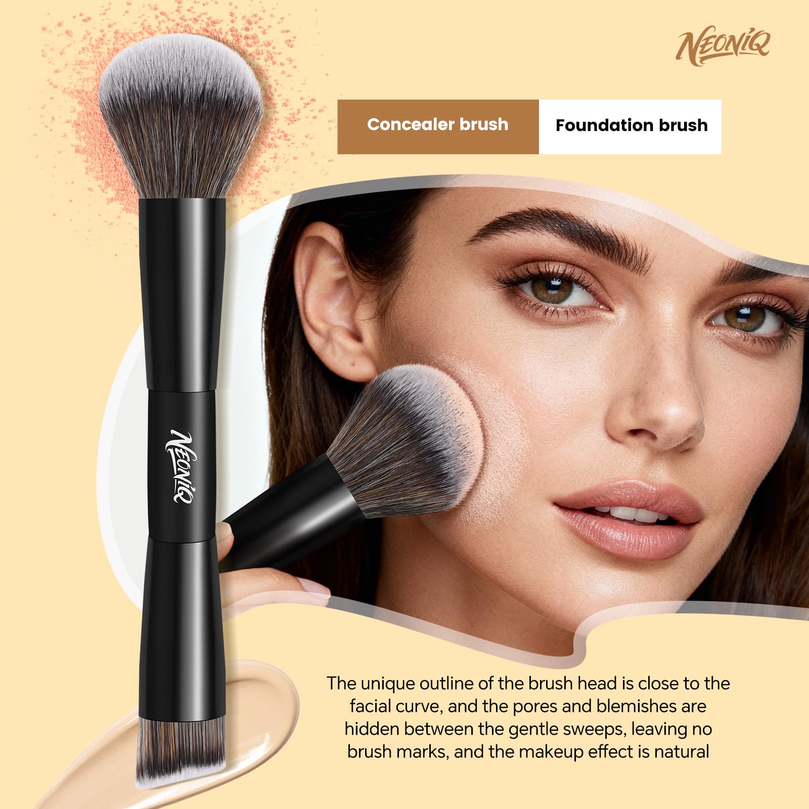 NEONIQ brochas para acabado profesional, facilitan difuminado suave.