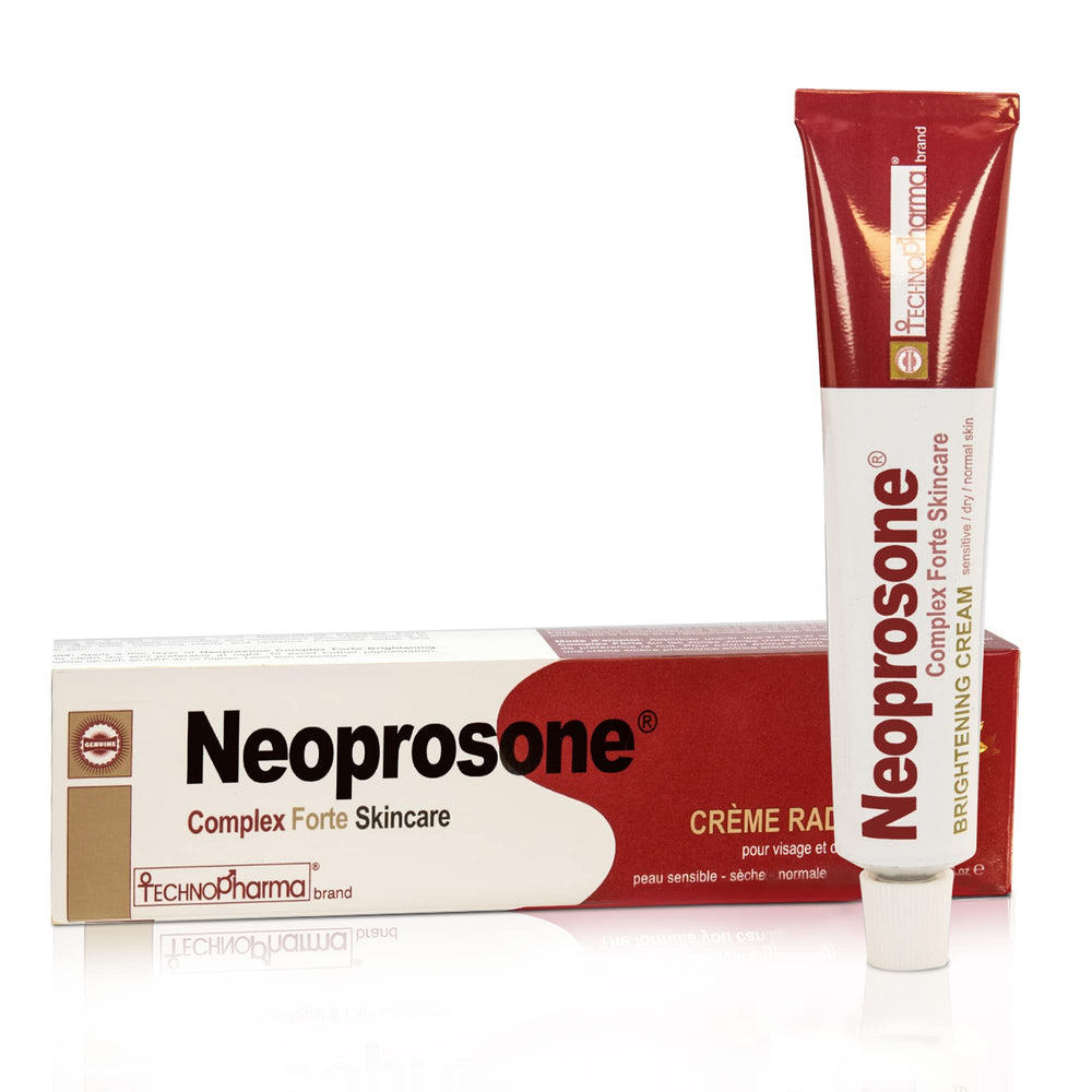 Neoprosone crema iluminadora para rostro, tono más uniforme.