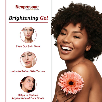 Neoprosone Gel Aplicación Rostro: soporte para tono uniforme y cuidado diario.