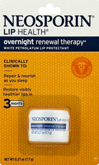 Aplicación nocturna de Neosporin para hidratar labios durante el sueño