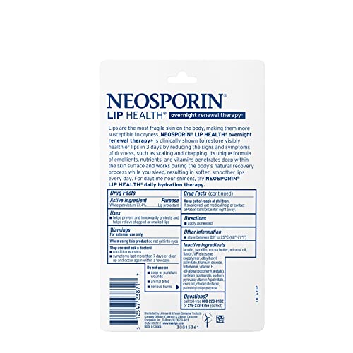 Primer plano de Neosporin mostrando labios hidratados y suaves