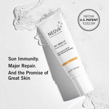 NEOVA Silc Sheer 2.0 textura ligera y cobertura natural para un aspecto natural.