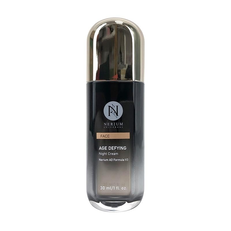 Nerium Universal Night Cream, aplicación nocturna, textura ligera que mejora la firmeza y suavidad.