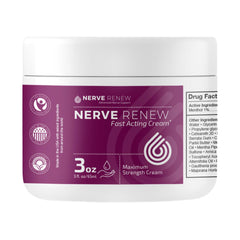 NERVE RENEW crema nervios, aplicación rápida para alivio localizado.