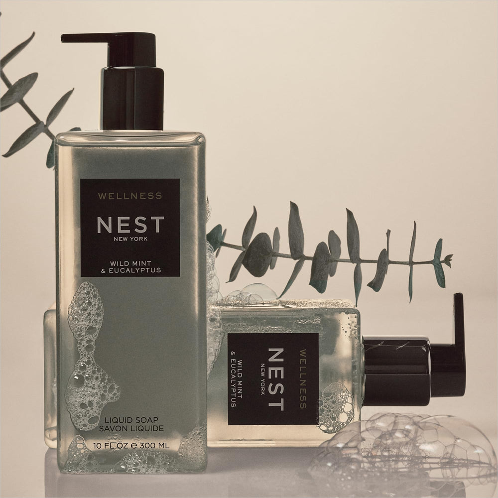 Nest New York savon liquide arôme menthe et eucalyptus — expérience de spa à domicile et parfum durable.