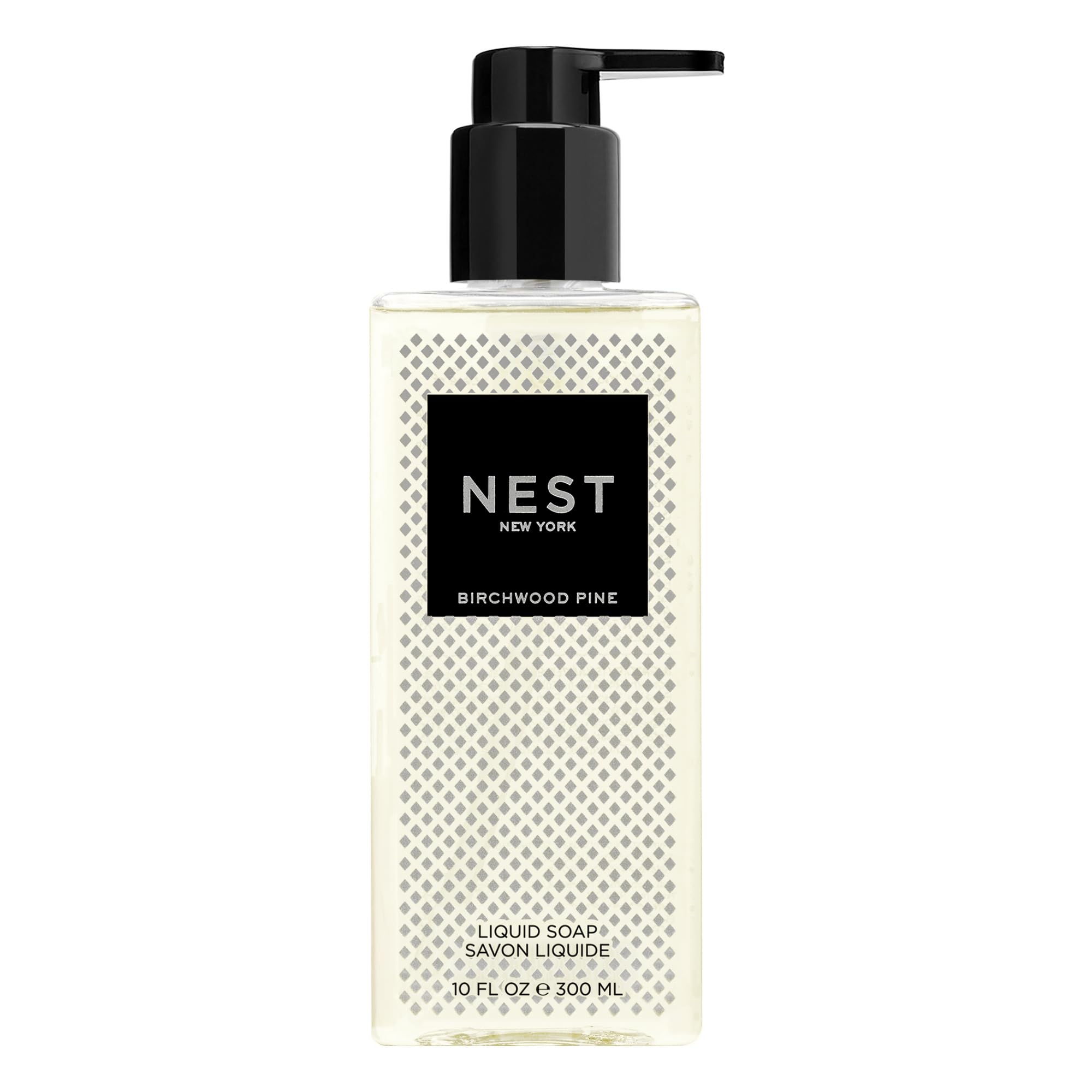 Jabón líquido NEST New York Birchwood Pine con dispensador para higiene diaria