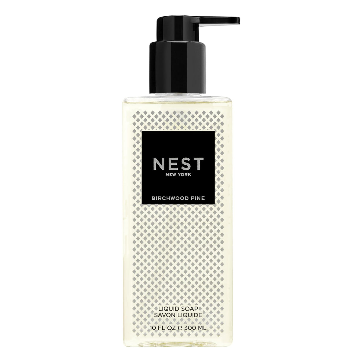 Jabón líquido NEST New York Birchwood Pine con dispensador para higiene diaria