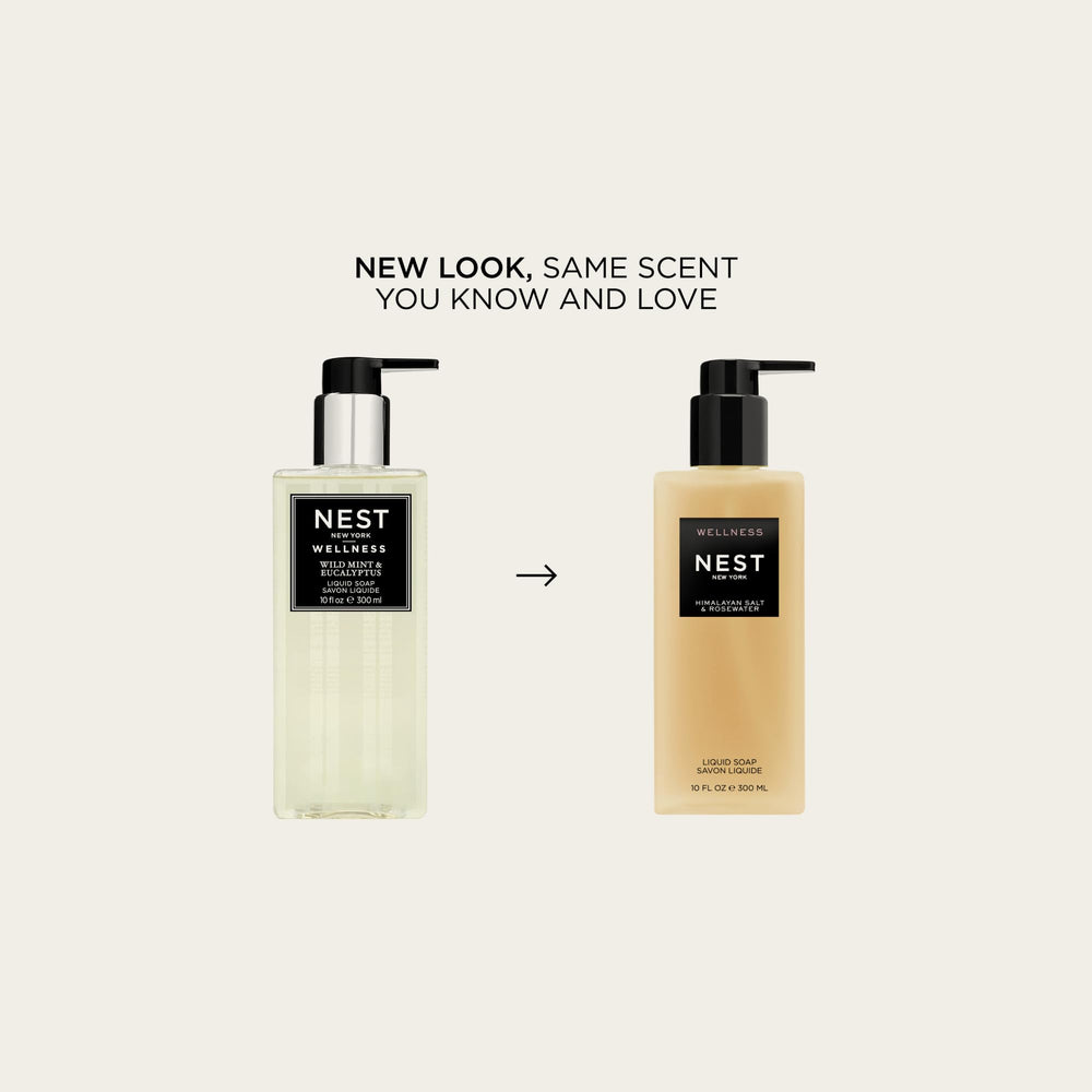 Savon liquide Nest New York ambre salé et fraîcheur aquatique, pompe élégante