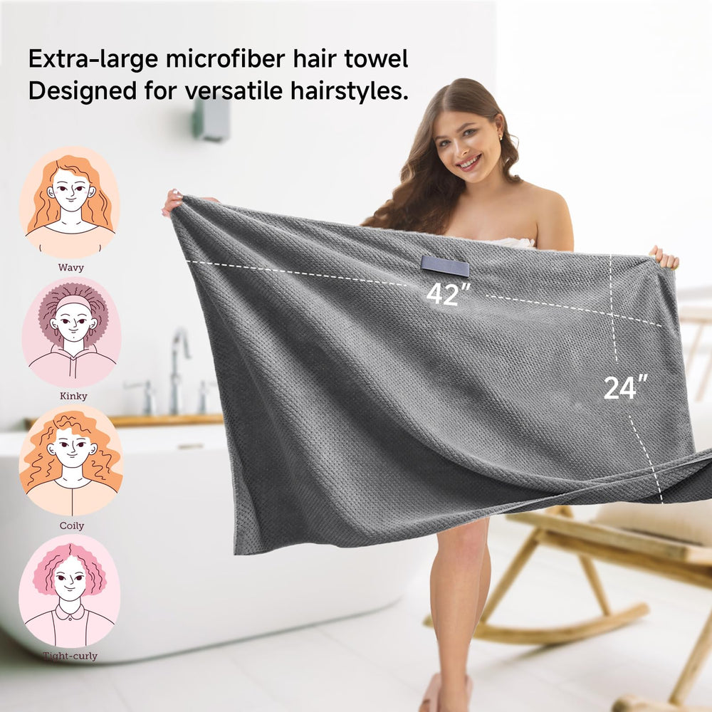 Netcken: toalla antifrizz de microfibra para cabello suave