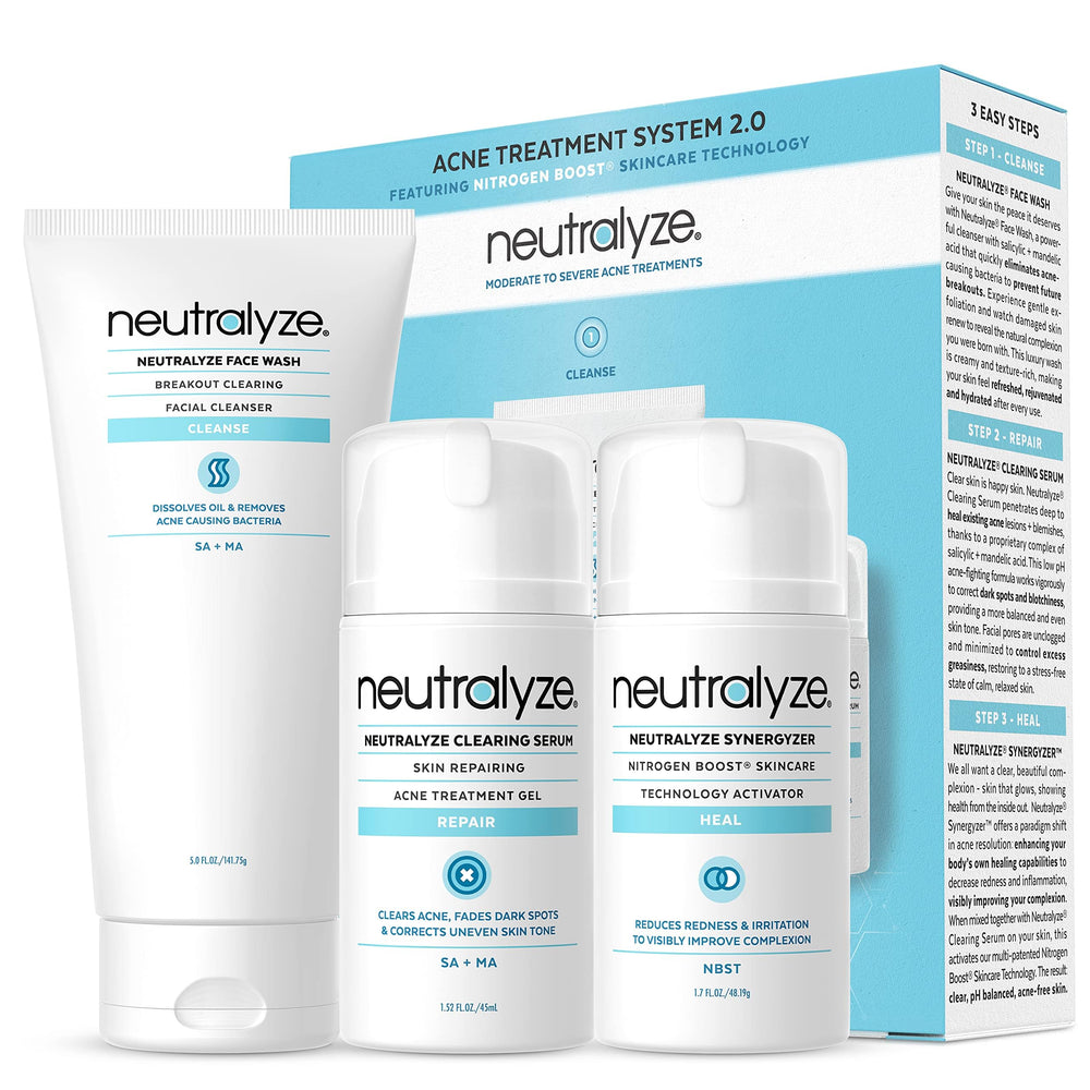 Neutralyze kit tratamiento acné 3 pasos, control diario del acné.