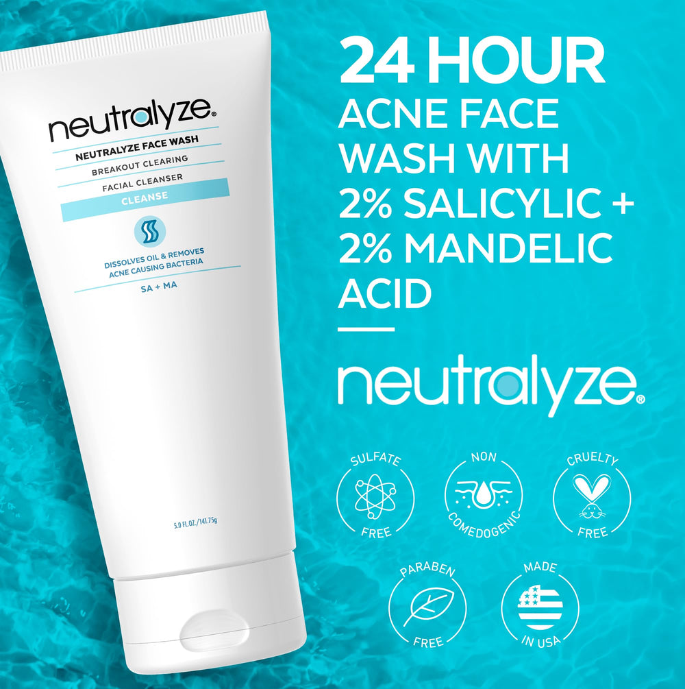 Espuma limpiadora de Neutralyze, sensación fresca al aplicar.