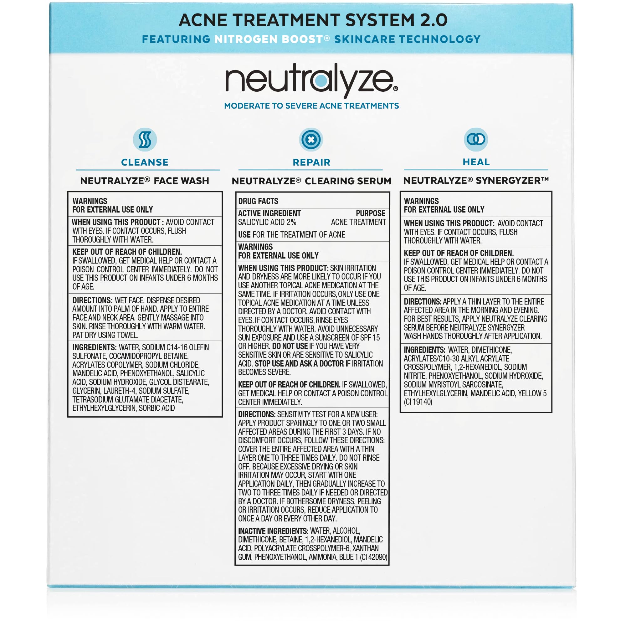 Neutralyze limpiador facial, limpieza suave para piel sensible.