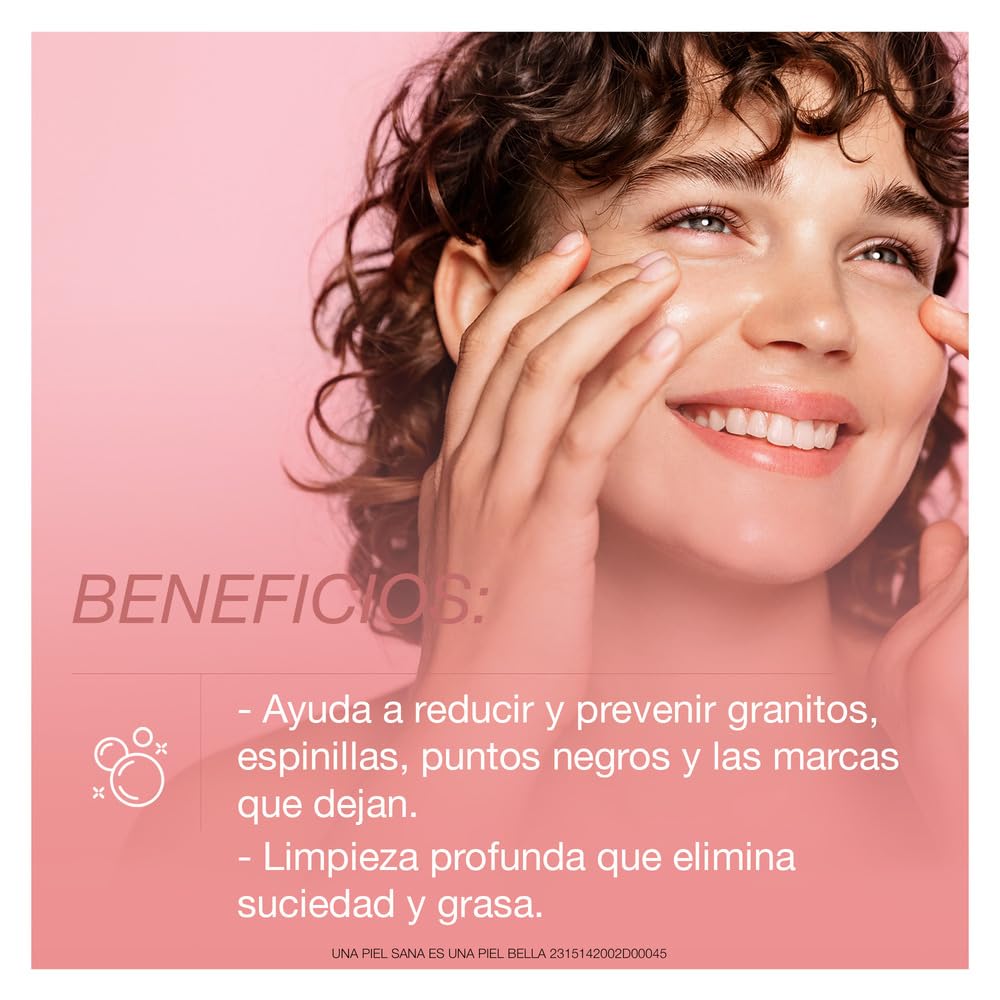 Neutrogena ácido salicílico 2%, tratamiento suave para imperfecciones y poros.