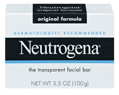 Neutrogena Barra Jabon Original 3.5 oz: limpieza suave sin residuos.