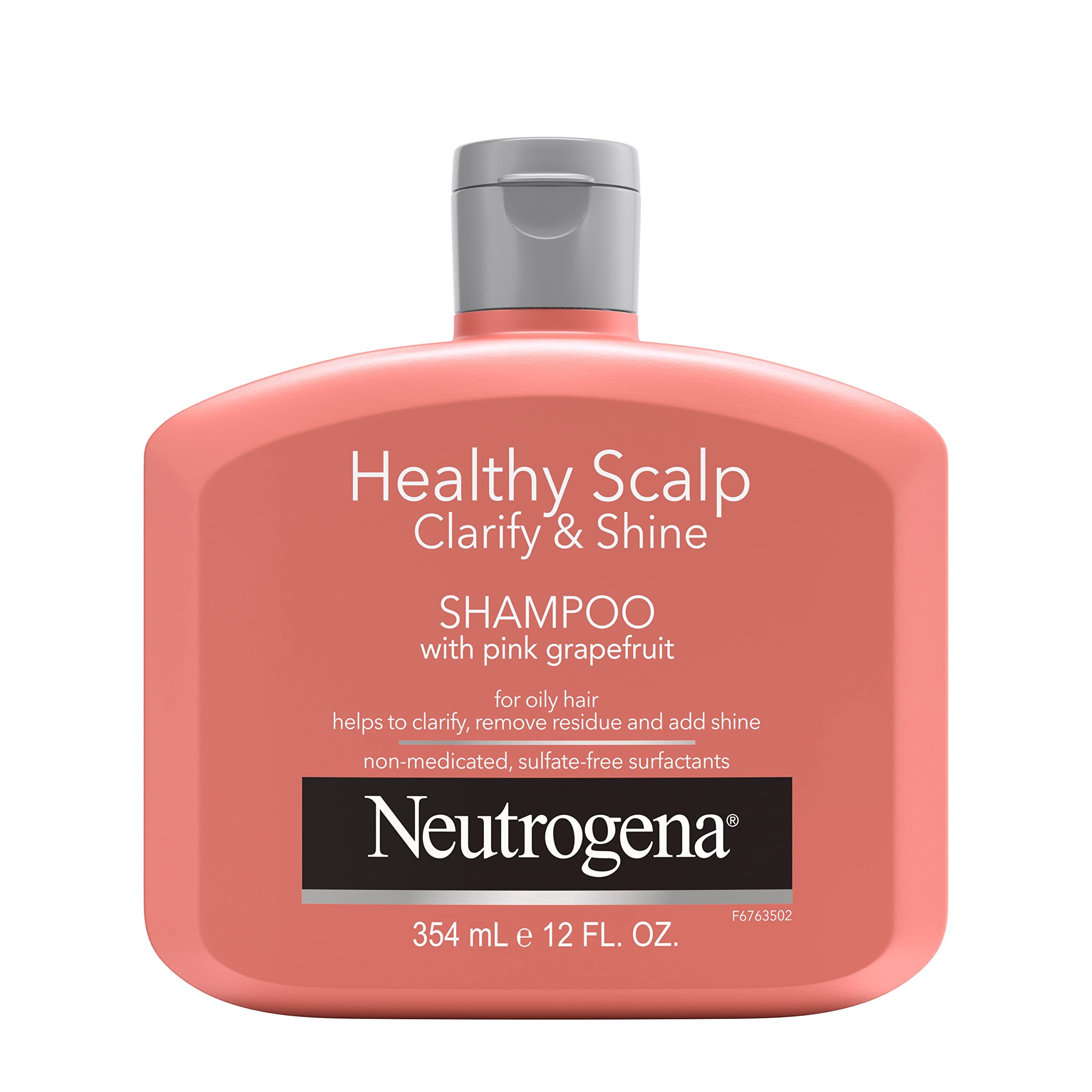 Neutrogena champú exfoliante, botella para cuero cabelludo graso, limpieza profunda