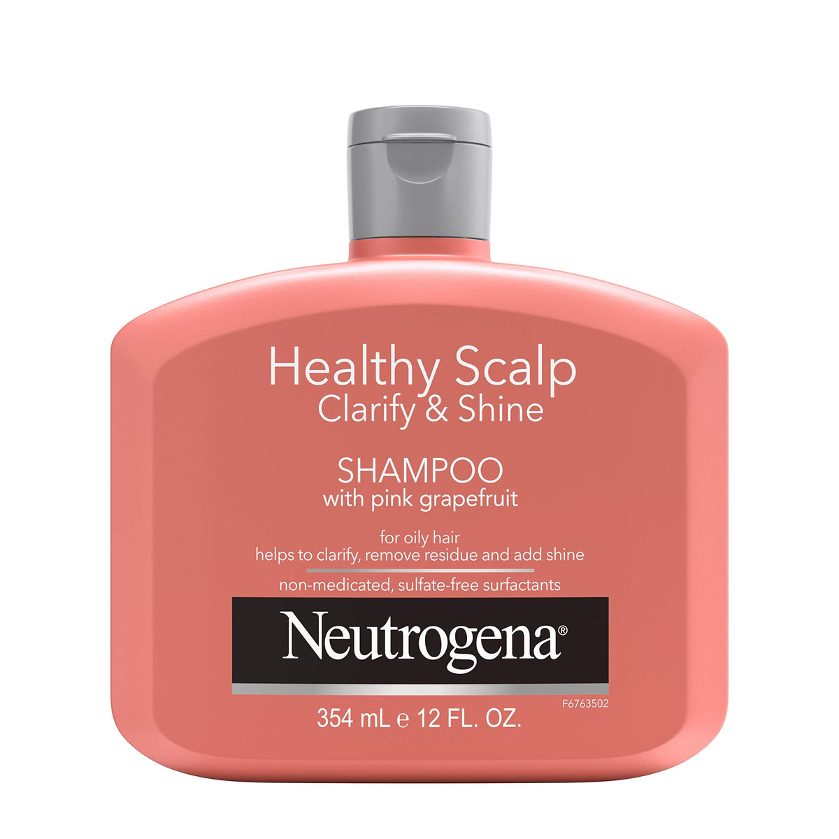 Neutrogena champú exfoliante, botella para cuero cabelludo graso, limpieza profunda