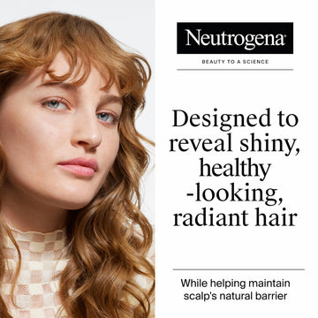 Neutrogena champú exfoliante, cabello brillante y libre de residuos