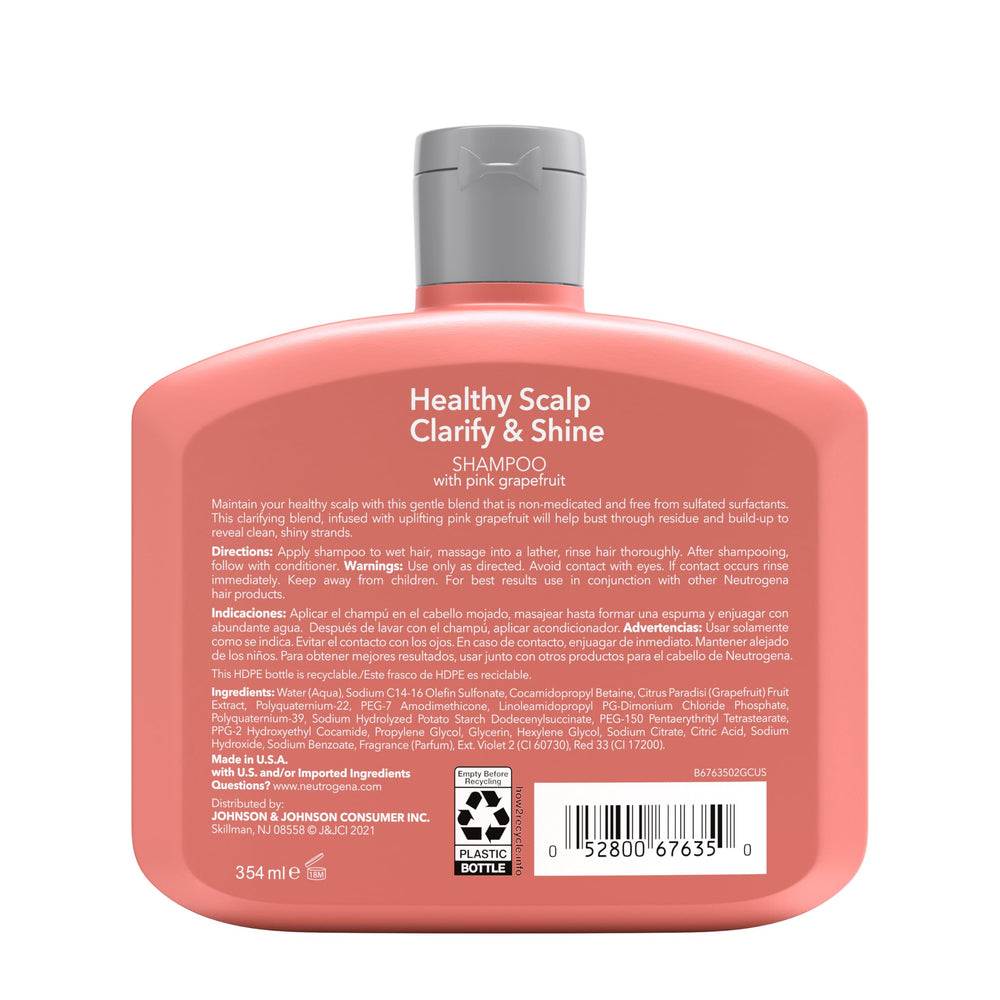 Neutrogena champú apto para uso frecuente en todo tipo de cabello