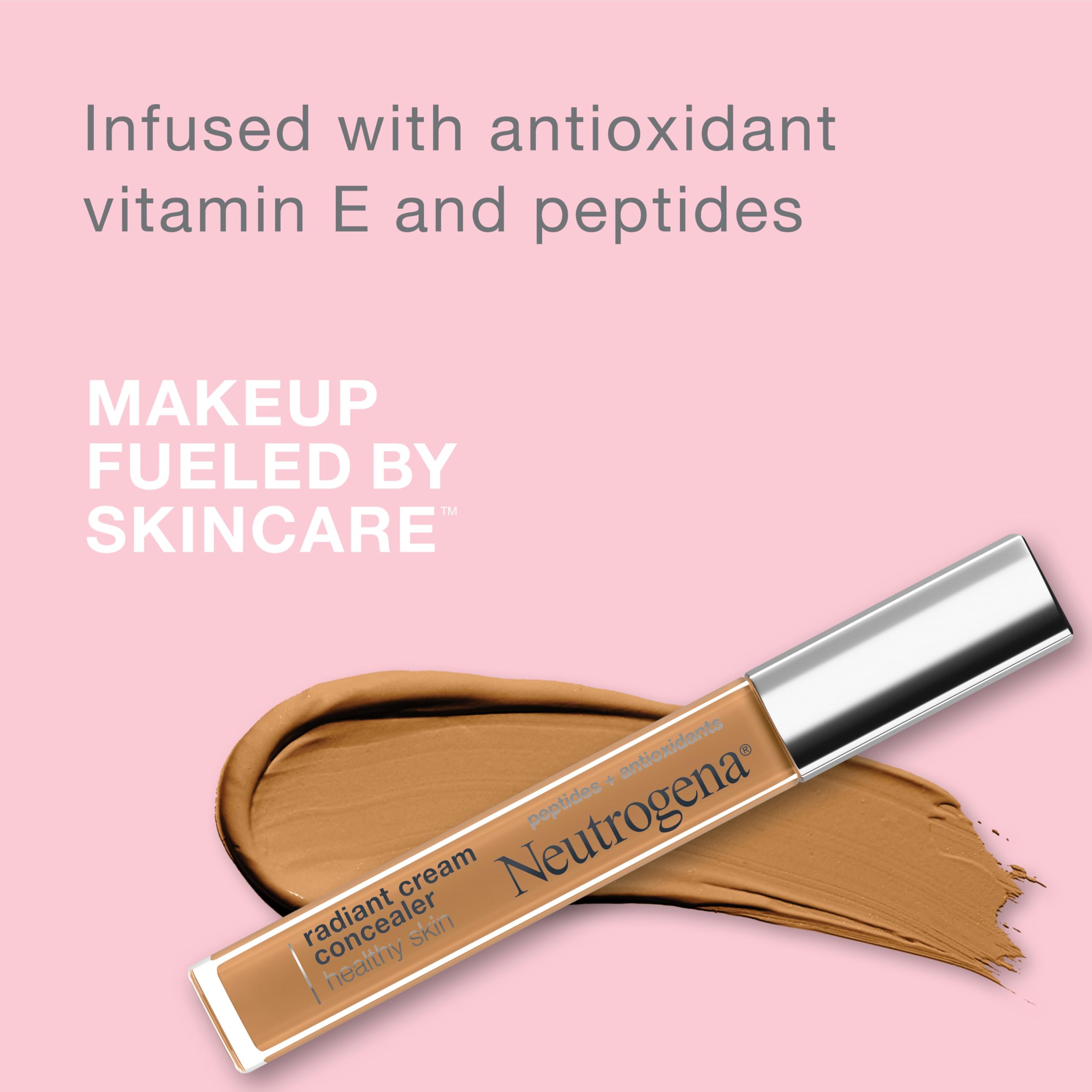 Neutrogena concealer crema, aplicacion suave, cobertura media para ojeras.