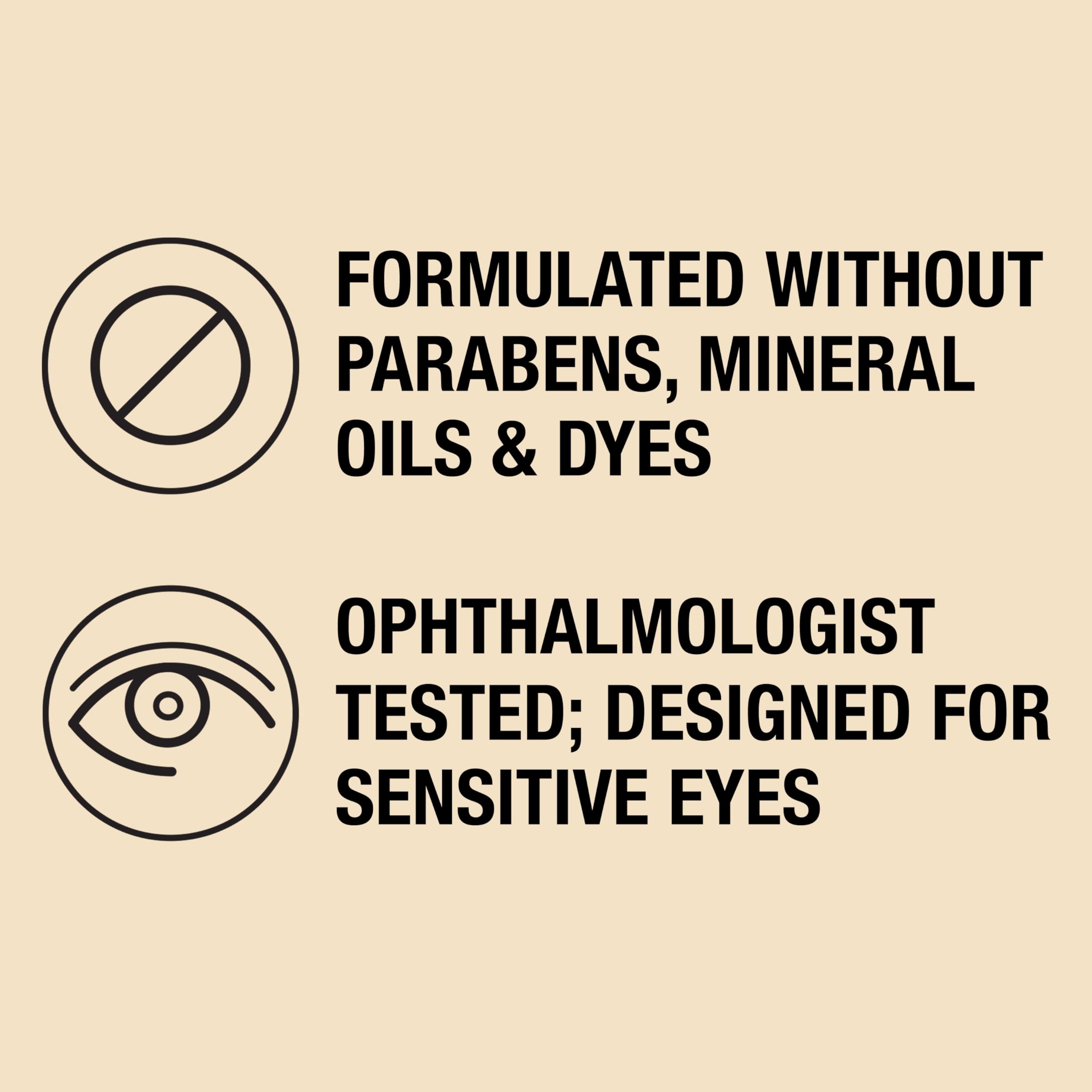 Neutrogena Healthy Definition Mascara swatch demonstrates smudge proof wear